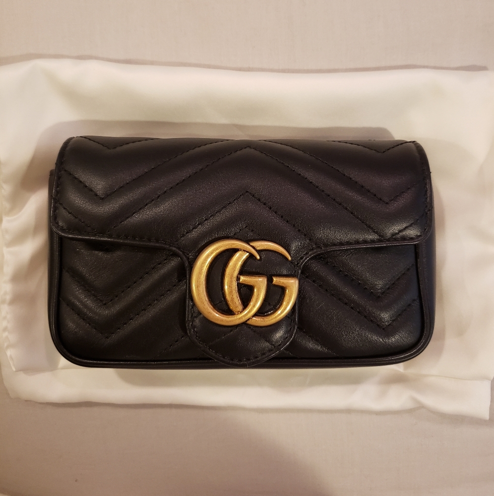 Gucci Marmont Super Mini Black